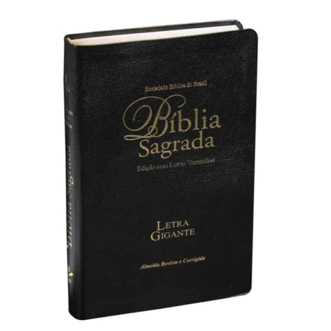 Bíblia Sagrada ARC Capa Preta Letra Gigante