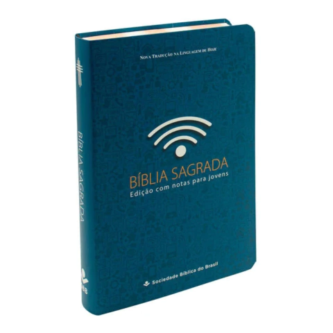 Bíblia Sagrada NTLH com Notas para Jovens capa azul