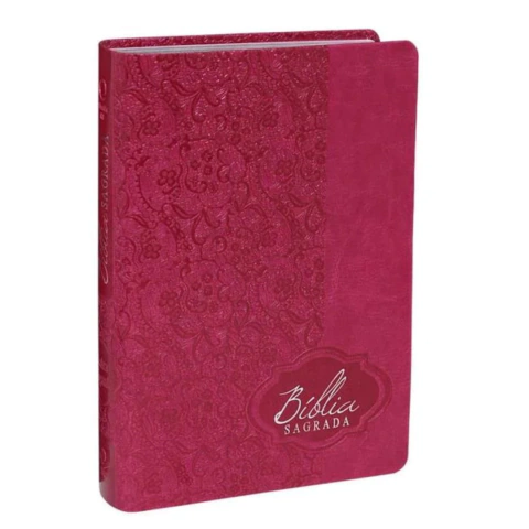 Bíblia Sagrada RA capa pink Letra Gigante