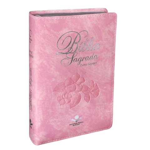 Bíblia Sagrada RA capa rosa Letra Gigante