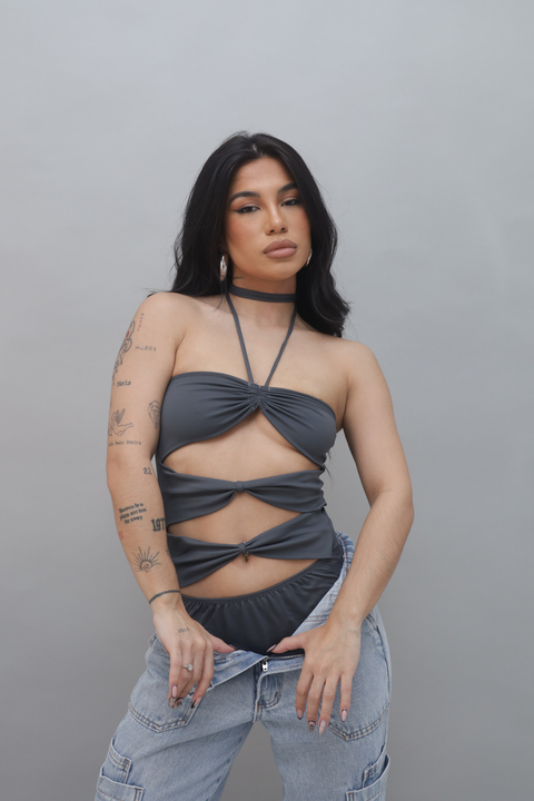 BODY CELINE - CINZA - comprar online