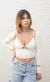 CONJUNTO SOPHIA - MANGA LONGA + CROPPED SAFIRA - BRANCO OFF