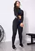 Fitness Cropped Manga Longa e Calça Legging Preto Conjunto Fitness | REF: LX103 - lojadajhe