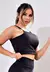 Top Cropped Fitness Preto Duplo Alcinha Super Sustentação Academia | REF: SV9 - lojadajhe