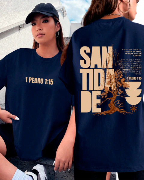 Camiseta Cristã Santidade Pedro Gospel - Mluz