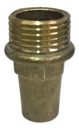 Tubo Macho De Bronce Para Soldar Plomo Liviana De 1/2