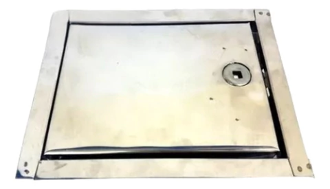 Tapa Puerta Llave De Paso Acero Inoxidable 20x25cm