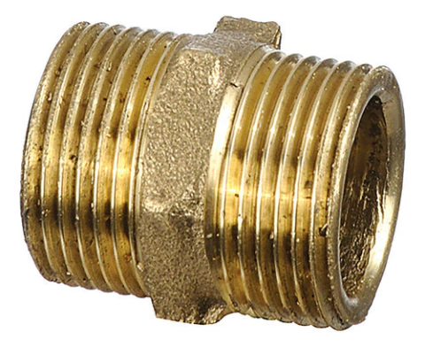 Rosca Con Tuerca 1 Pulgada Bronce Repuesto Pack X2 Unid