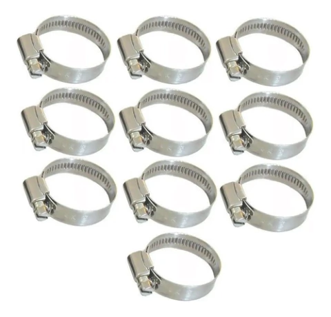 Abrazadera Acero Inoxidable 8 A 12mm Fleje 9mm Pack X10 Unid