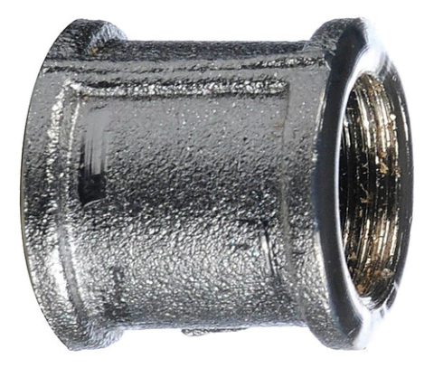 Cupla De Bronce Cromado De 1/2 Pulgada Rosca Hembra