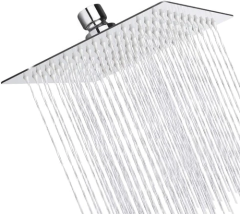 Flor Ducha Cuadrada 30x30 Acero Inoxidable Articulada