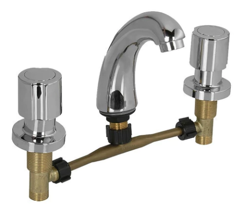 Canilla Grifería Baño Lavatorio Para Embutir De Bronce