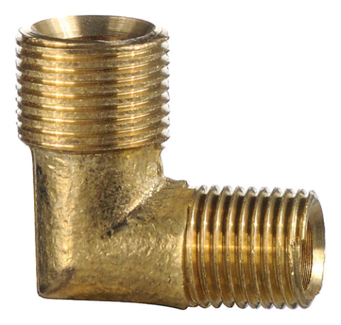 Codo Reduccion De Bronce 3/8 Macho A 1/4 Macho Para Virola