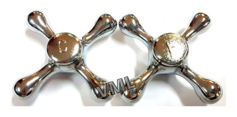 Repuesto Volante Metal Manija Cruz Cruceta De Bronce Pack X2