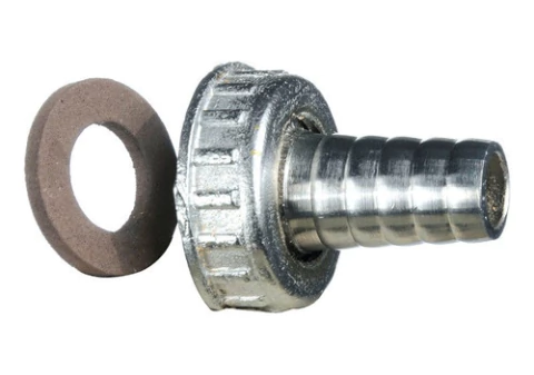 Conector Alargue Unión Toma Manguera 3/4 Bronce Cromado