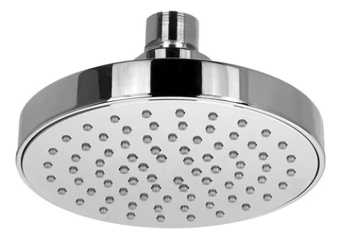 Flor Ducha Redonda Lluvia Abs Anticalcarea Duchador 12cm