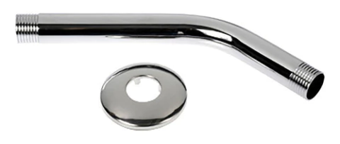 Brazo De Lluvia Ducha Barral Caño Acero Inoxidable 31cm