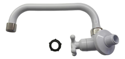 Canilla Plastica Pared Pico Alto Viqua