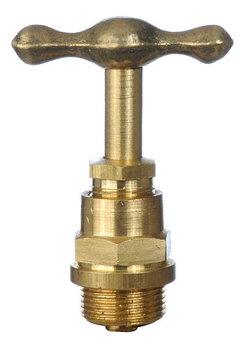 Llave De Paso De Bronce 1/2 Cabezal Caudal Repuesto Volante