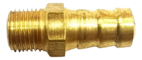 Teton Macho 1/8 Bronce Con Espiga Para Manguera Pack X4 Unid