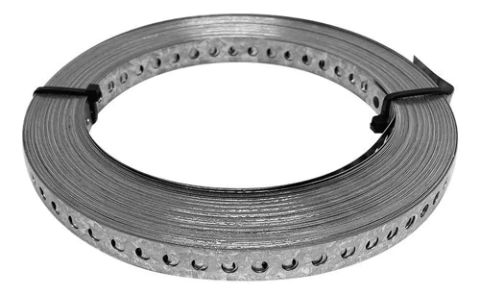 Cinta Metalica Fleje Perforado Grampa 10 Metros Broche