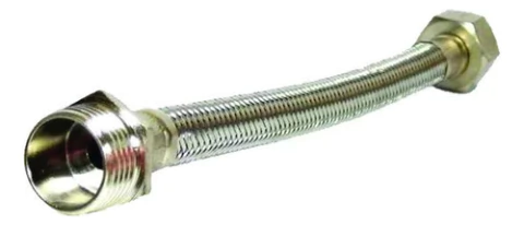 Flexible Para Agua Mallado 1/2 X 20 Cm De Aluminio Baño Sanitarios Desague