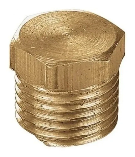 Tapon Macho De 3/8 Bronce Repuesto Accesorio Pack X10 Unid
