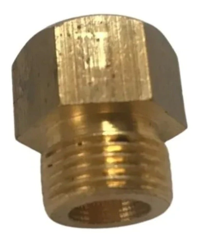 Adaptador De Rosca Hembra - Macho De 3/8 Para Gas De Bronce