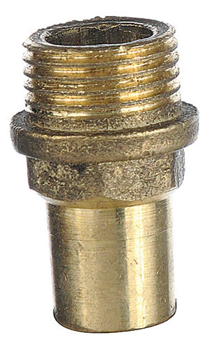 Tubo Macho P/ Soldar Plomo Reforzado 1/2 Pulgada Bronce X10