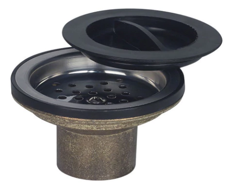 Sopapa Rejilla Americana Bronce Desagote Pileta Bacha 2 PuLG