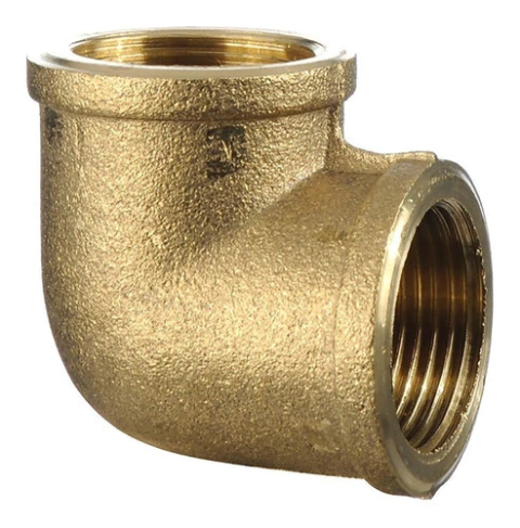 Codo De Bronce Roscado 3/4 Hembra A 3/4 Hembra A 90º Agua