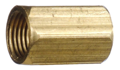 Cupla De Bronce De 3/8 Pulgada Rosca Hembra