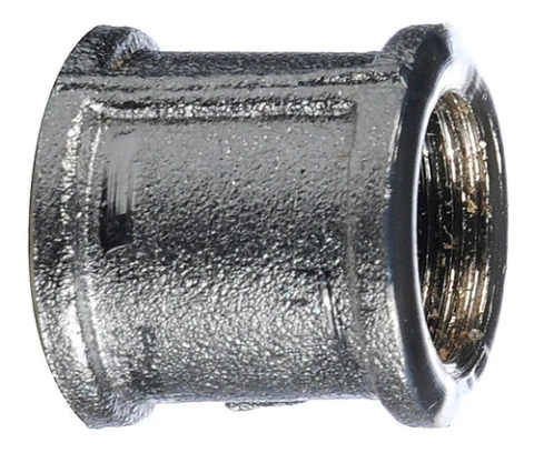 Cupla De Bronce Cromado De 1/2 Pulgada Rosca Hembra