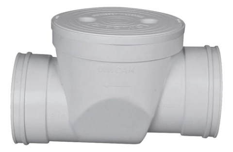 Válvula Antirretorno Pluvial Cloacal Pvc 110mm Ov Cam Desague Sanitarios Vml