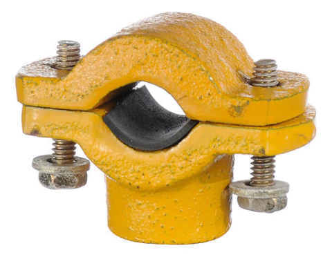 Montura Abrazadera Para Caño De Gas 1 X1/2 Derivacion Epoxi