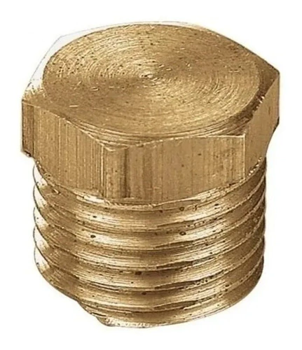 Tapon Macho De 3/8 Bronce Repuesto Accesorio Pack X10 Unid