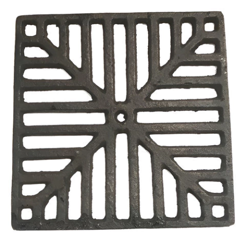 Reja Rejilla Hierro Fundido Sin Marco 20x20 Cm Piso Patio