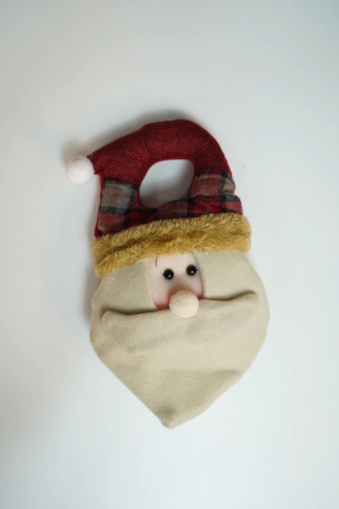 Papai Noel Porta Rústico 20cm