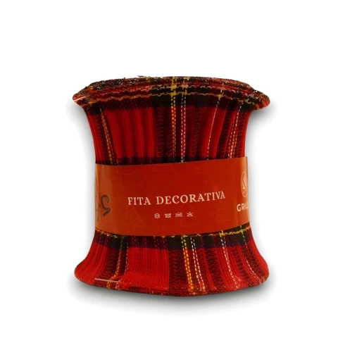 Fita Xadrez Grande de Pano 9,15m (6,2cm)