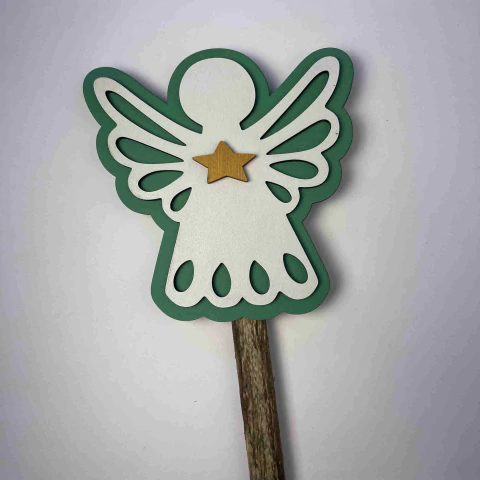 Placa De Anjinho Verde