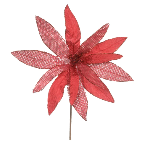 Flor Bico de Papagaio c/ Glitter 30cm