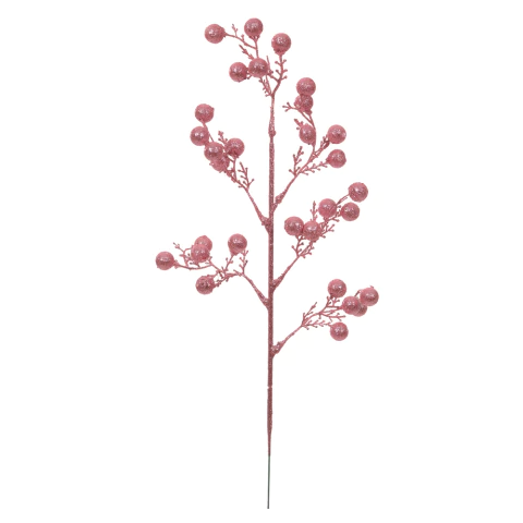 Ponteira Rosa Chiclete Glitter 46cm