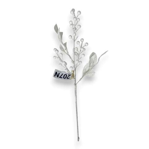 Ponteira Branca com Glitter Furta cor 42cm