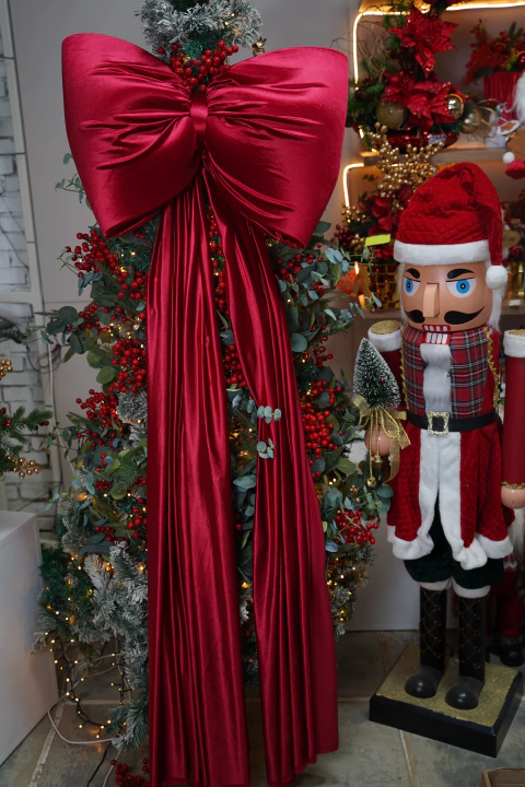 Laço Clássico Veludo Vermelho 190x65cm