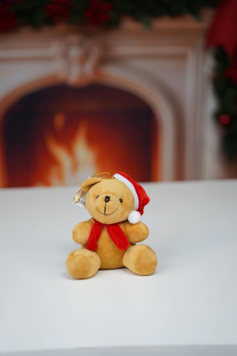 Urso Natal Caramelo 15cm