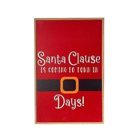 Placa c/ Frase Natalina 30cm