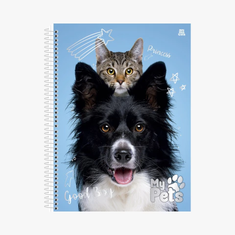 Caderno Universitário My Pets 1M - 80fls