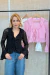 Bata em renda manga longa babados cami - comprar online