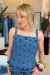 Blusa peplum alças jeans Luiza na internet