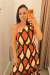 Vestido Longuete Nula Alça Color outono na internet